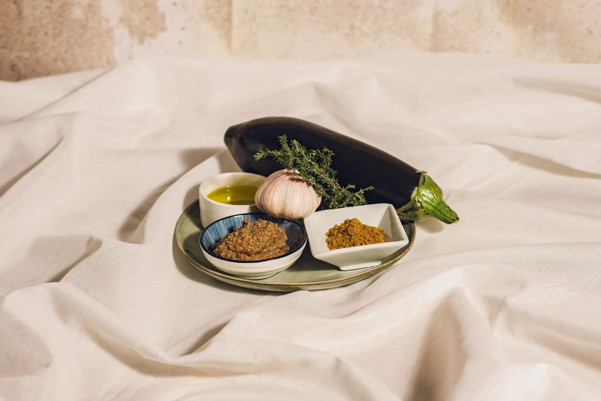 Zutaten Baba Ghanoush Bild, Zutaten Baba Ghanoush