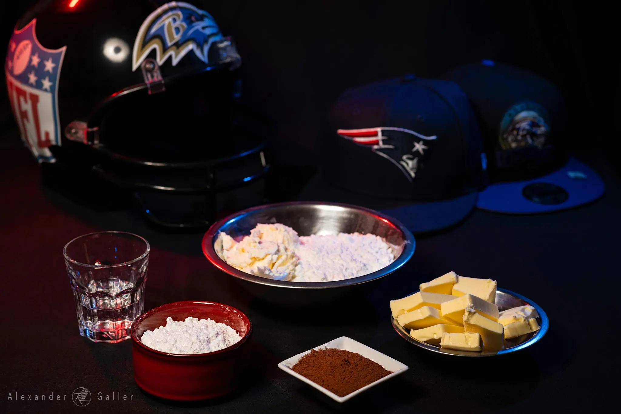 Zutaten Football Cupcackes Topping Bild, Zutaten Football Cupcackes Topping