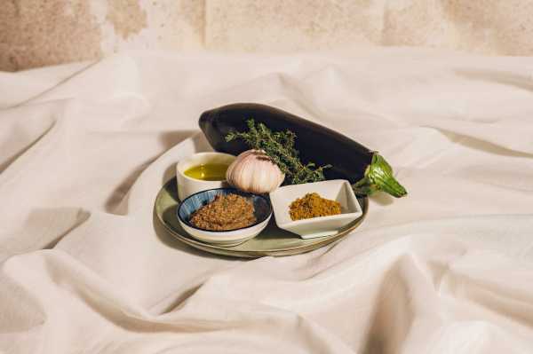 Zutaten Baba Ghanoush Bild von Zutaten Baba Ghanoush