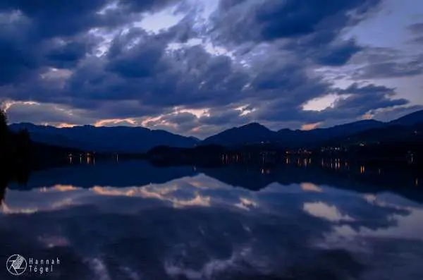 Bild von Hallstättersee am Abend