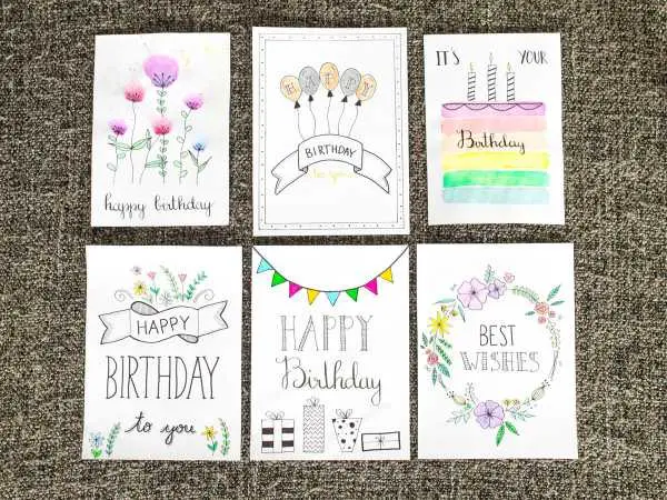 Bild von A blog post a day XI - DIY Geburtstagskarten