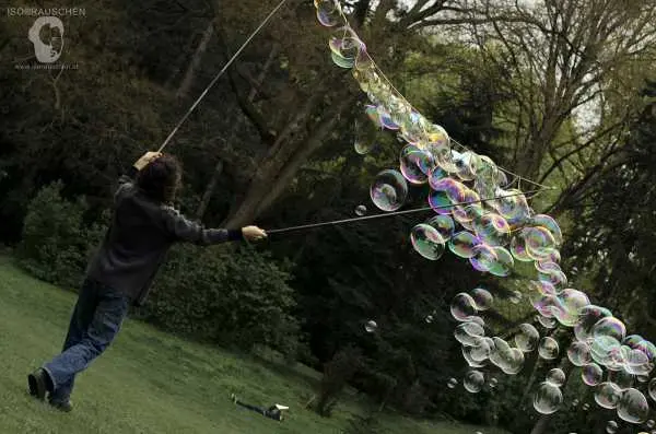 Bild von Seifenblasen mit Dr. Bubbles