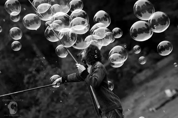 Bild von Seifenblasen mit Dr. Bubbles