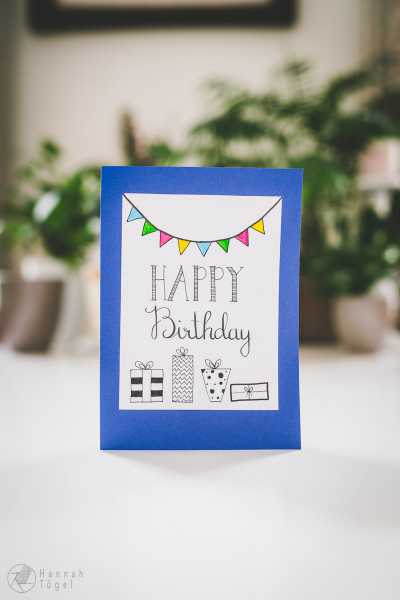 Bild von A blog post a day XI - DIY Geburtstagskarten