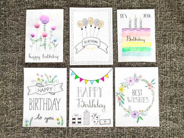 Bild von A blog post a day XI - DIY Geburtstagskarten