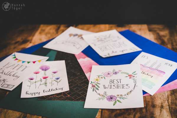 Bild von A blog post a day XI - DIY Geburtstagskarten