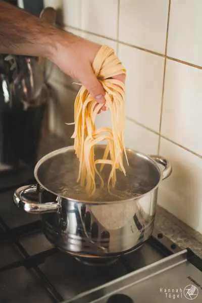 Bild von Nudeln kochen