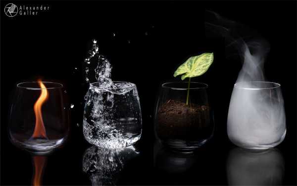 Die vier Elemente im Glas Bild von Die vier Elemente im Glas