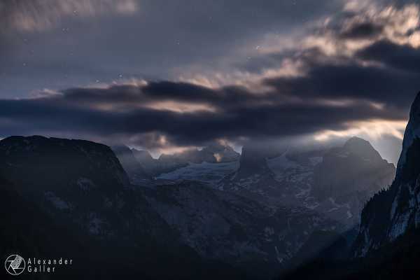 Bild von Vorderer Gosausee bei Nacht