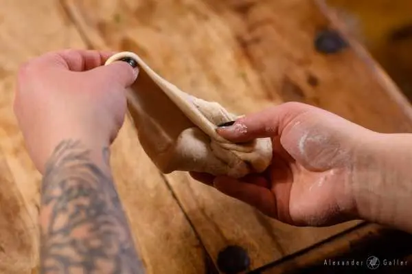 Bild von Brötchen formen