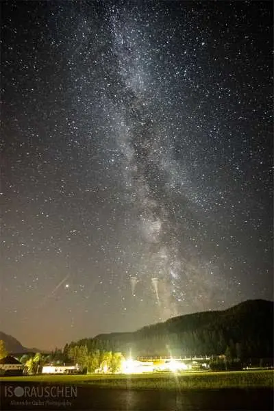 Bild von Perseiden &uuml;ber Mariazell