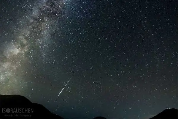Bild von Perseiden &uuml;ber Mariazell