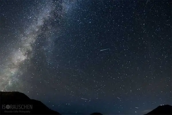 Bild von Perseiden &uuml;ber Mariazell