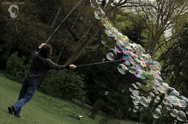 Bild von Seifenblasen mit Dr. Bubbles