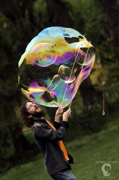Bild von Seifenblasen mit Dr. Bubbles